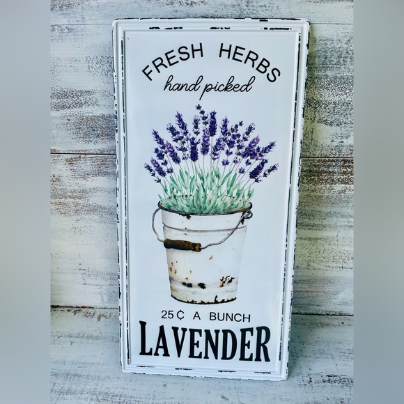 Hand Picked Lavender Metal Sign 20”x10”’ - Picture 4 of 11